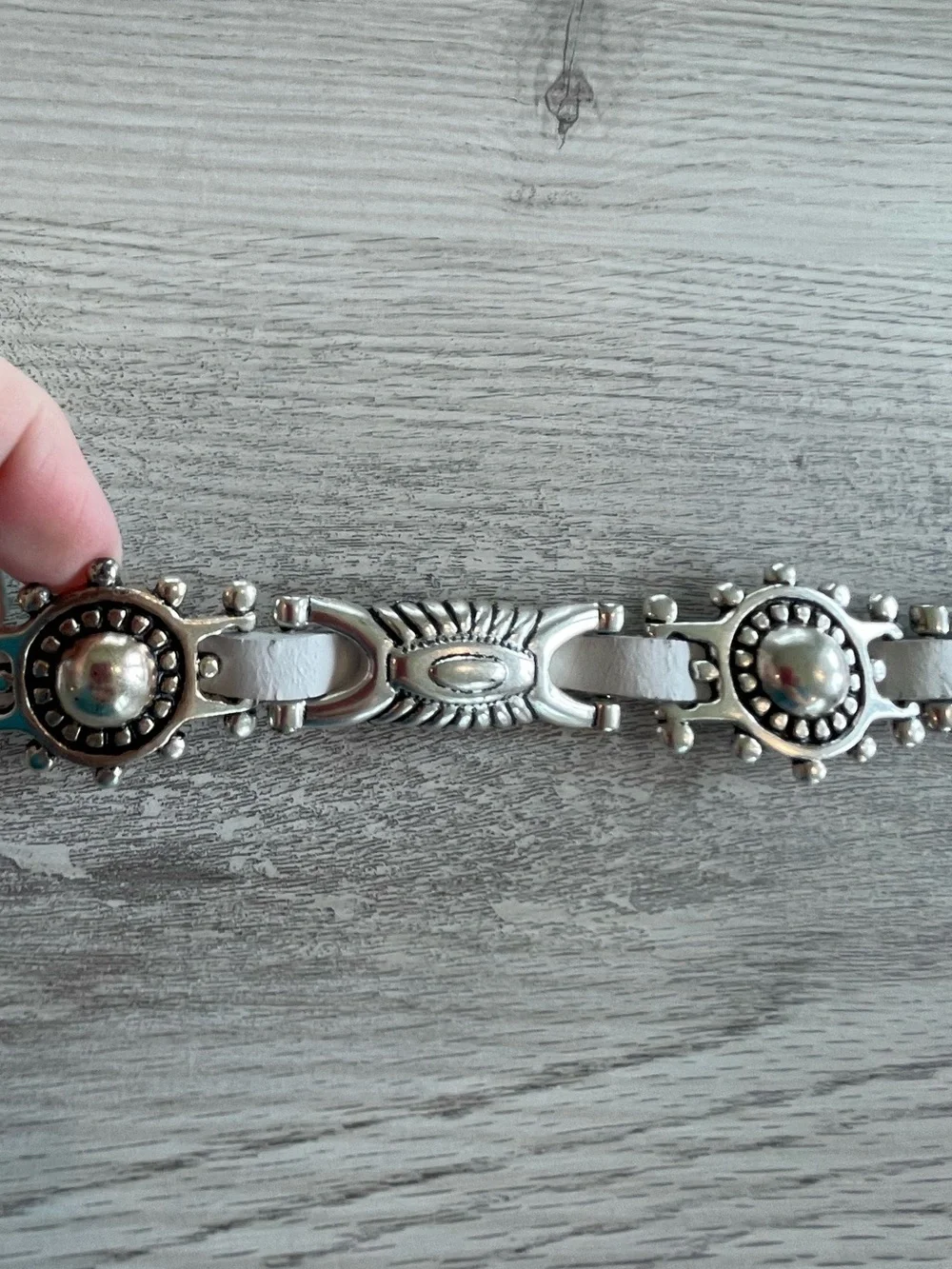 J.C.Hook leather western style concho belt rodeo boho concert bohemian festival